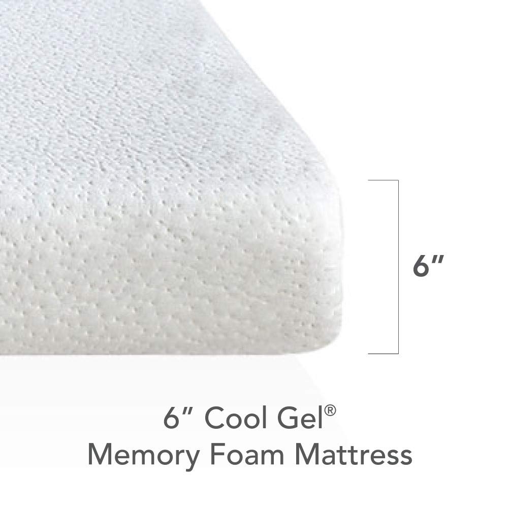 Classic Brands Cool Gel Memory Foam 6-Inch Mattress, CertiPU