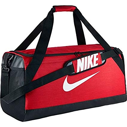 nike brasilia duffel bag red