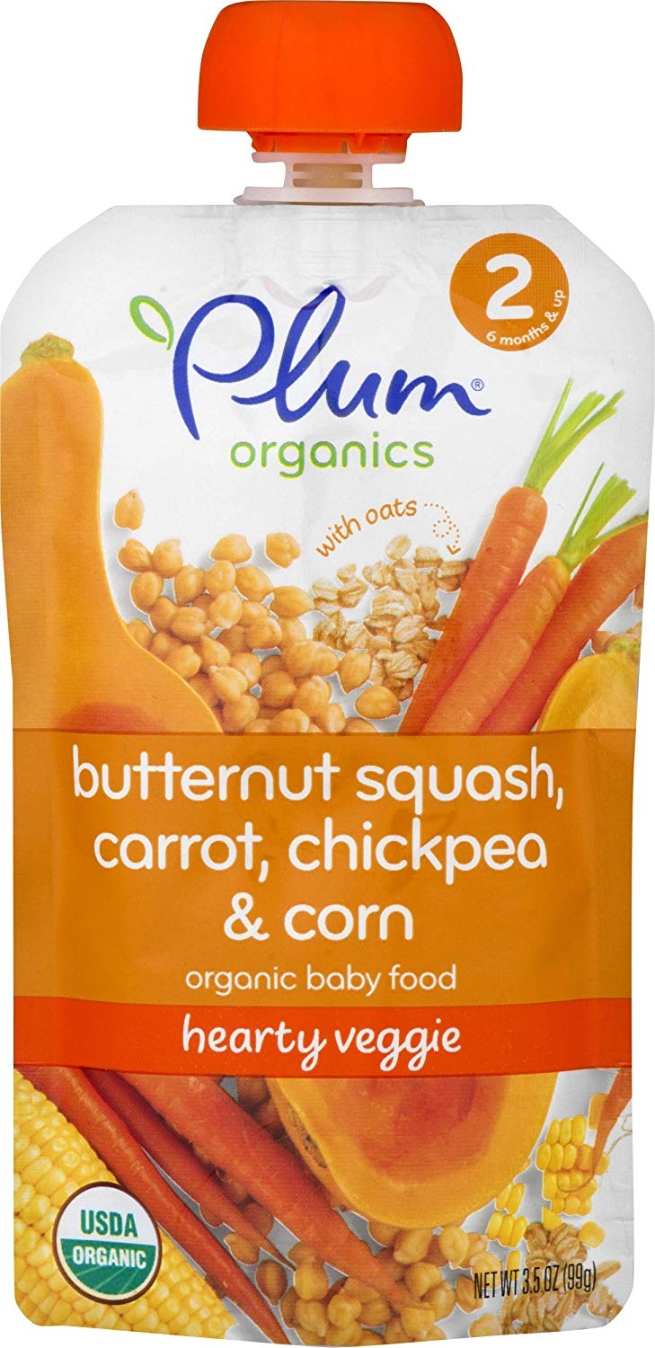 Plum organics Organic Baby Food butternut squash, carrot&chickpea stage 2 (846675004079)