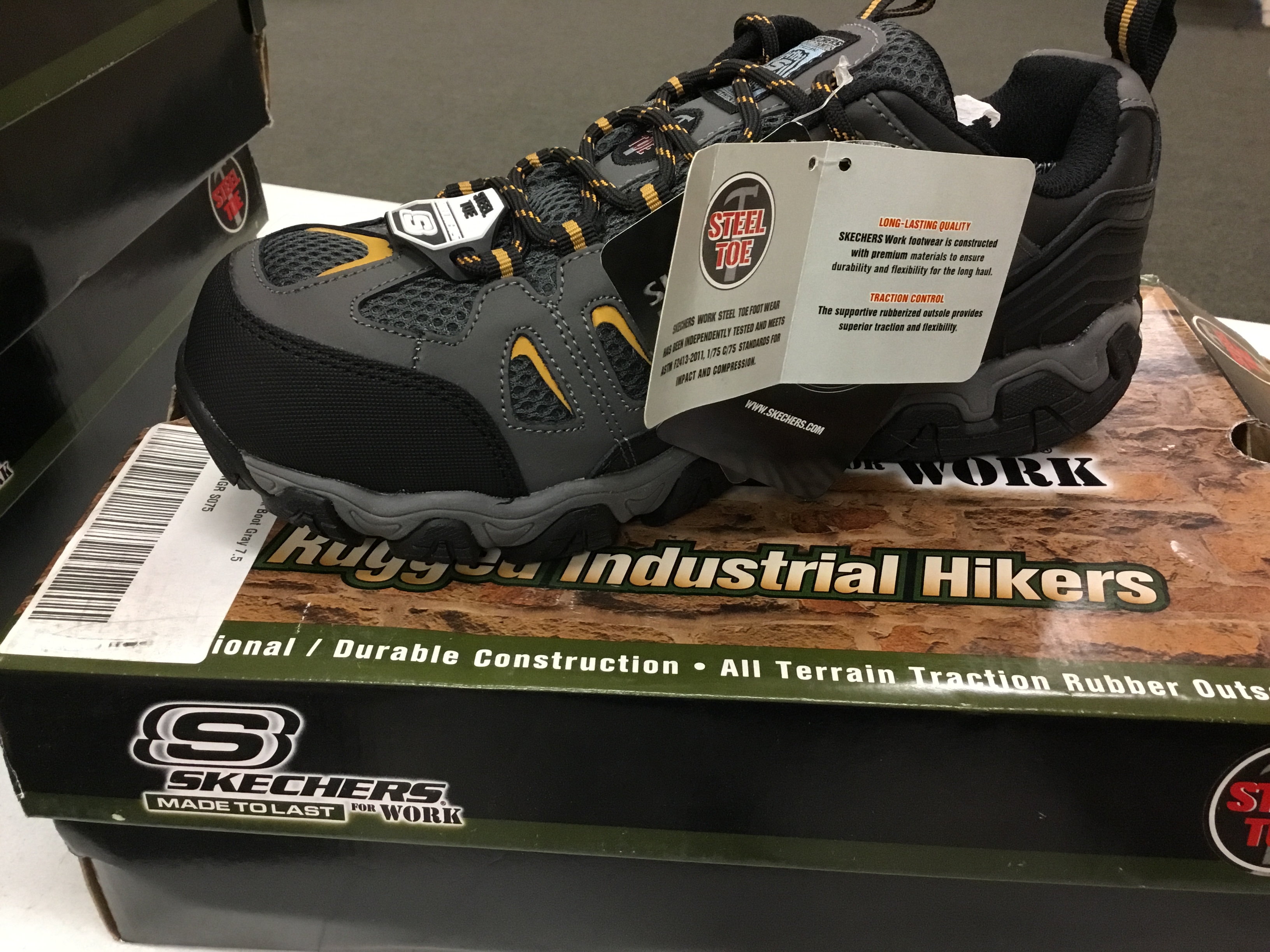 skechers work steel toe boots
